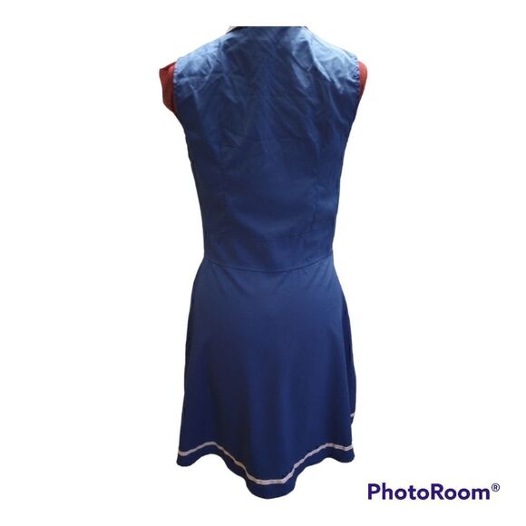 Sleeveless sailor mid length dress - Picture 3 of 9